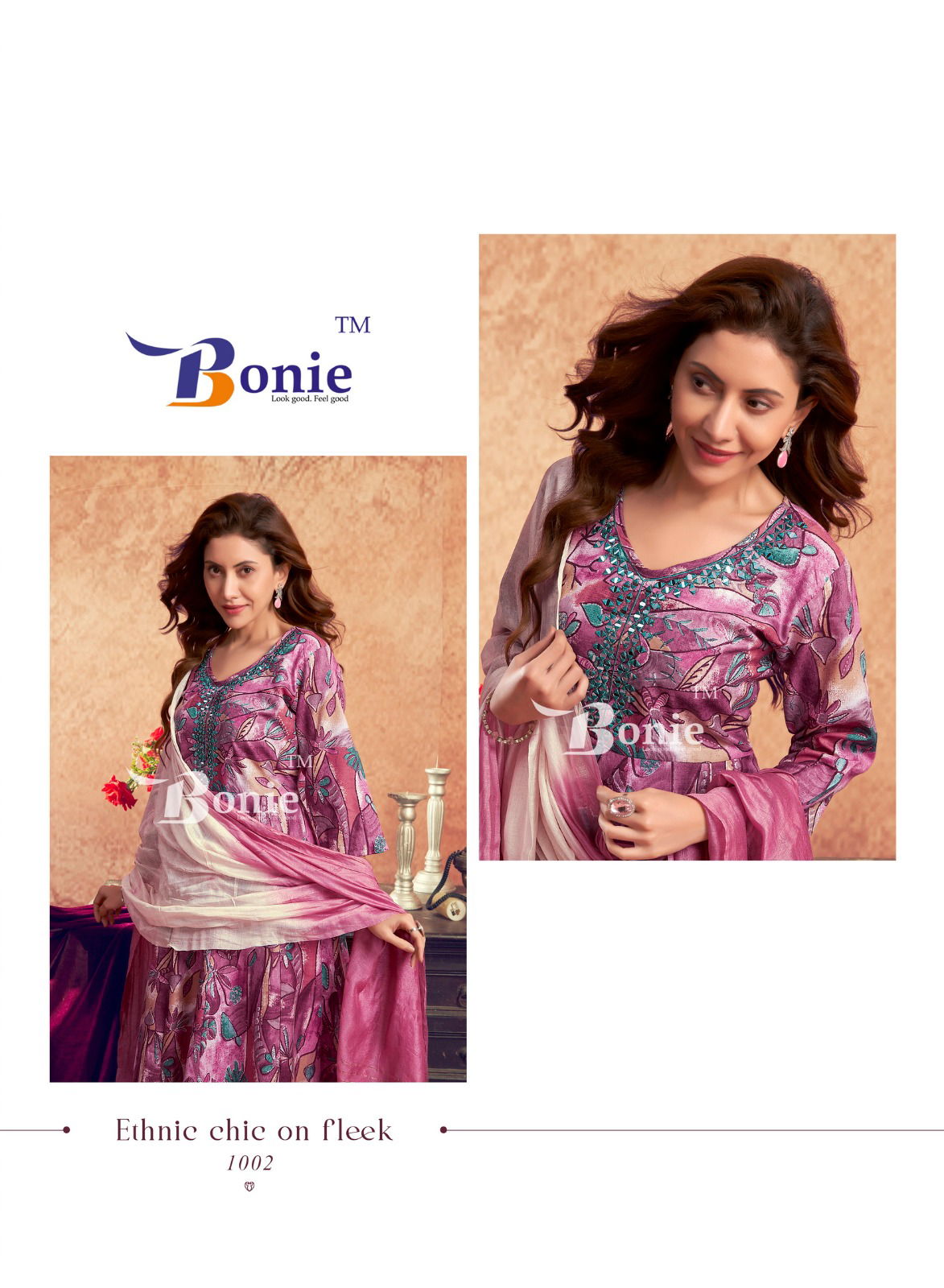 Aneri Vol 3 By Bonie Printed Anarkali Kurti With Bottom Dupatta Wholesale Price In Surat